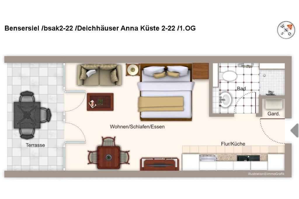Deichhaeuser Anna Kueste Deichhaeuser Anna Kueste 2-22 Bensersiel Dış mekan fotoğraf